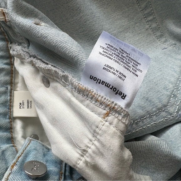 Reformation Cynthia High Rise Patchwork Jeans - Picture 4 of 5